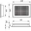 Obrazek Kratka Krlz3-Ml-B Siatka Biała 175x245