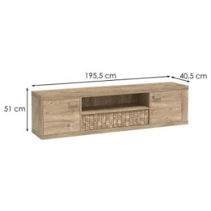 Obrazek Szafka RTV Natural N-13 195 kratka Ribbeck