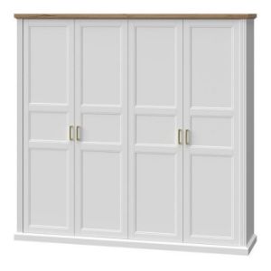 Szafa 4d Tara p4/ta white/pacific walnut