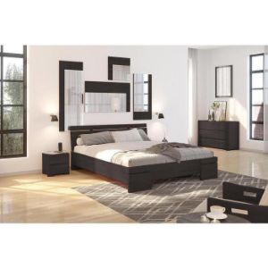Obrazek Łóżko sosnowe Skandica Sparta maxi 160X200 palisander 