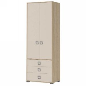 Szafa 2D3S Kiki P23-BK/KI-01 beech/sand