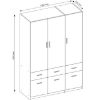 Obrazek Szafa Snow 04 3-D 6-S Wellington/Grafit 