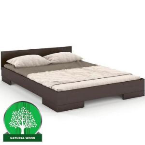 Łóżko drewniane bukowe Skandica Spectrum niskie 120x200 palisander