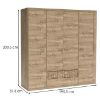 Obrazek Szafa Natural N-3 4D kratka Ribbeck