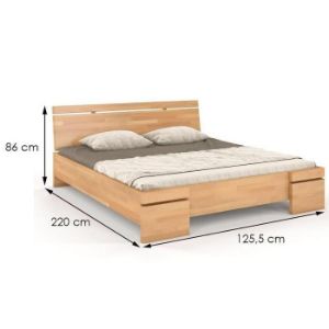 Obrazek Łóżko sosnowe Skandica Sparta maxi 120X200 naturalny 
