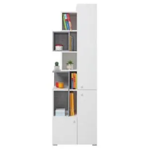 Obrazek Regał Sigma Si4 Biały Lux/Beton