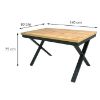 Obrazek Stół St-978 140x80+2x40 dąb wotan