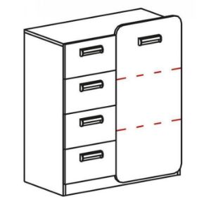 Obrazek Komoda Lorento L6