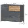 Obrazek Komoda 1d3s Onyx k13/on pacific walnut/anthracit
