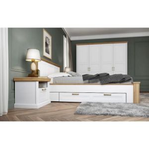 Obrazek Szafka nocna Tara ns1/ta white/pacific walnut
