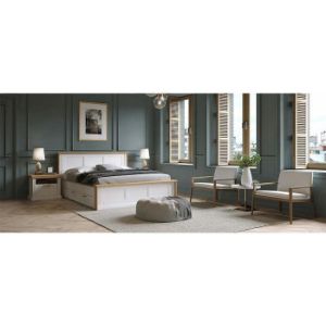 Obrazek Szafka nocna Tara ns1/ta white/pacific walnut