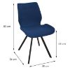 Obrazek Krzesło Quebec 80112a Dark Blue