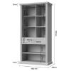 Obrazek Witryna Tara V3K1F white/pacific walnut