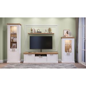 Obrazek Witryna Tara V3K1F white/pacific walnut
