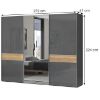 Obrazek Szafa 3d Onyx z lustrem pk281-og/on pacific walnut/a