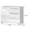 Obrazek Komoda Piano K13/PN-70/KA-70 crystal white