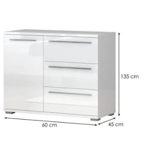 Obrazek Komoda Piano K13/PN-70/KA-70 crystal white