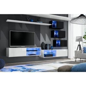  Meblościanka Switch Xxiv Biały/Czarny 