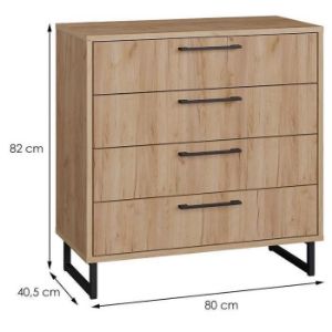 Obrazek Komoda Remius 4s D.Craft Złoty