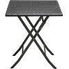 Obrazek Stolik składany kwadratowy 62cm czarny