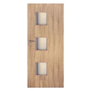 Drzwi wewnętrzne Trio 3*3 90P Dąb Sonoma L2
