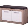 Obrazek Szafka Na Buty Astor Dąb Szary/Biały Połysk 11008566