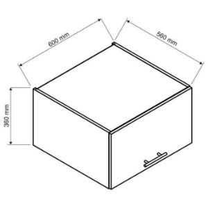 Obrazek  Szafka Kuchenna Irma W60okgr / 560 Zielony Mat 
