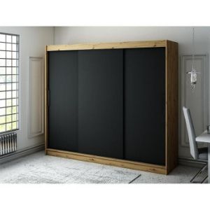 Obrazek Szafa Halifax T 250 Dąb Artisan/Czarny