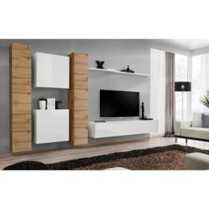 Obrazek Szafka RTV Wisząca Switch SW2 Czarny 