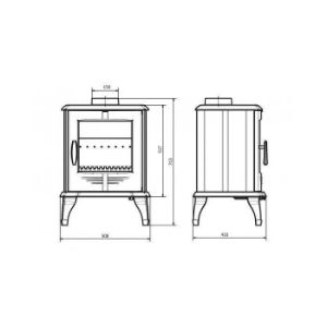 Obrazek Piec kominkowy P8 7.9kW Eko