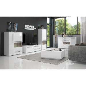 Obrazek Witryna Piano V90-2KS1F/PN-70/KA/70 crystal white