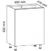 Obrazek Szafka kuchenna Gardena D60 P white