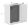 Obrazek Szafka kuchenna Stilo dustgrey/biały 105 nd 1f bb