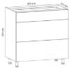 Obrazek Szafka kuchenna Gardena D80S3 white