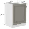 Obrazek Szafka kuchenna Stilo claygrey/biały 60d 1f bb