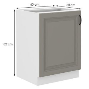 Obrazek Szafka kuchenna Stilo claygrey/biały 60d 1f bb
