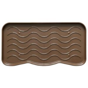 Ociekacz na buty 38x75 brąz fala