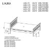 Obrazek Łóżko Laura 140 Antracyt
