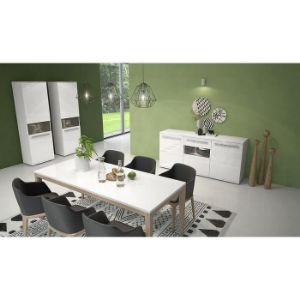 Obrazek Komoda Piano K180-3KS/PN-70/KA/70 crystal white