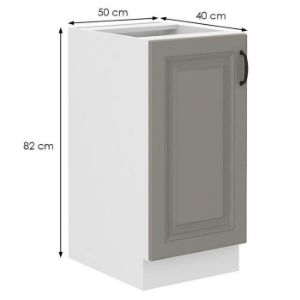 Obrazek Szafka kuchenna Stilo claygrey/biały 40d 1f bb