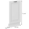 Obrazek Front kuchenny STILO biały mat/biały front zm 713x446