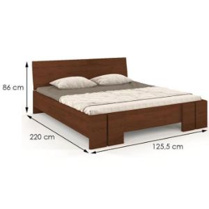 Obrazek Łóżko bukowe Skandica Vestre maxi 120X200 orzech 