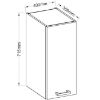 Obrazek Szafka kuchenna Wiktoria Chamonix/Legno 30G-72 1F