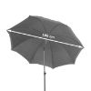 Obrazek Parasol ogrodowy 180cm pomarańczowy