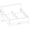 Obrazek Łóżko Boston Bos Z13 180cm biel alpejska/mdf HG