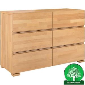 Obrazek  Komoda Drewniana Bukowa 6s Skandica Vestre Naturalny 