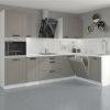 Obrazek Kuchnia Luna claygrey/biały 260 bez blatu