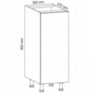 Obrazek Szafka kuchenna Gardena D30 white