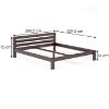 Obrazek Łóżko Sosna LK105–200x200 orzech 