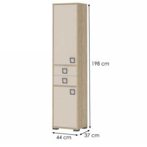 Obrazek Regał Kiki V22-BK/KI-01 beech/sand 